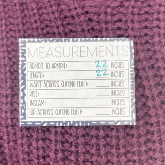 POLLY & ESTHER | Eggplant Purple Mock Neck Long Sleeve Sweater | Size XL - Picture 7 of 9